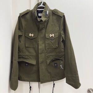 Coach Women's Light jacket Khaki Military Field light Jacket for spring